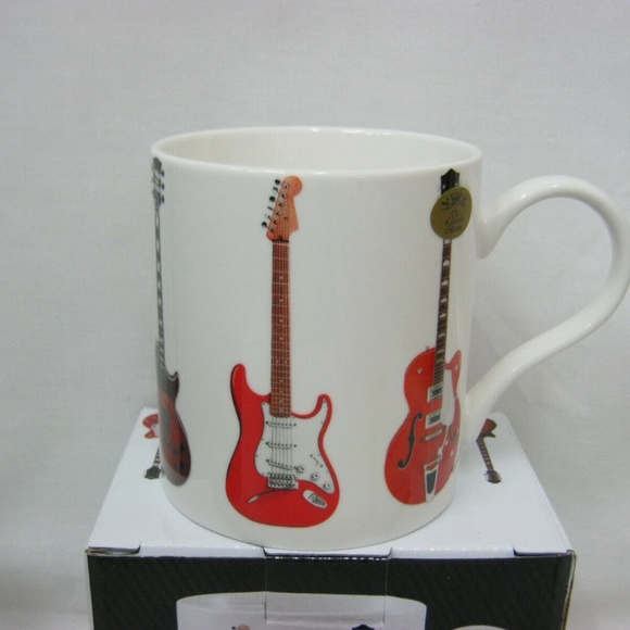 *NIB* Electric Guitar Fine China Mug - Picture 3 of 11